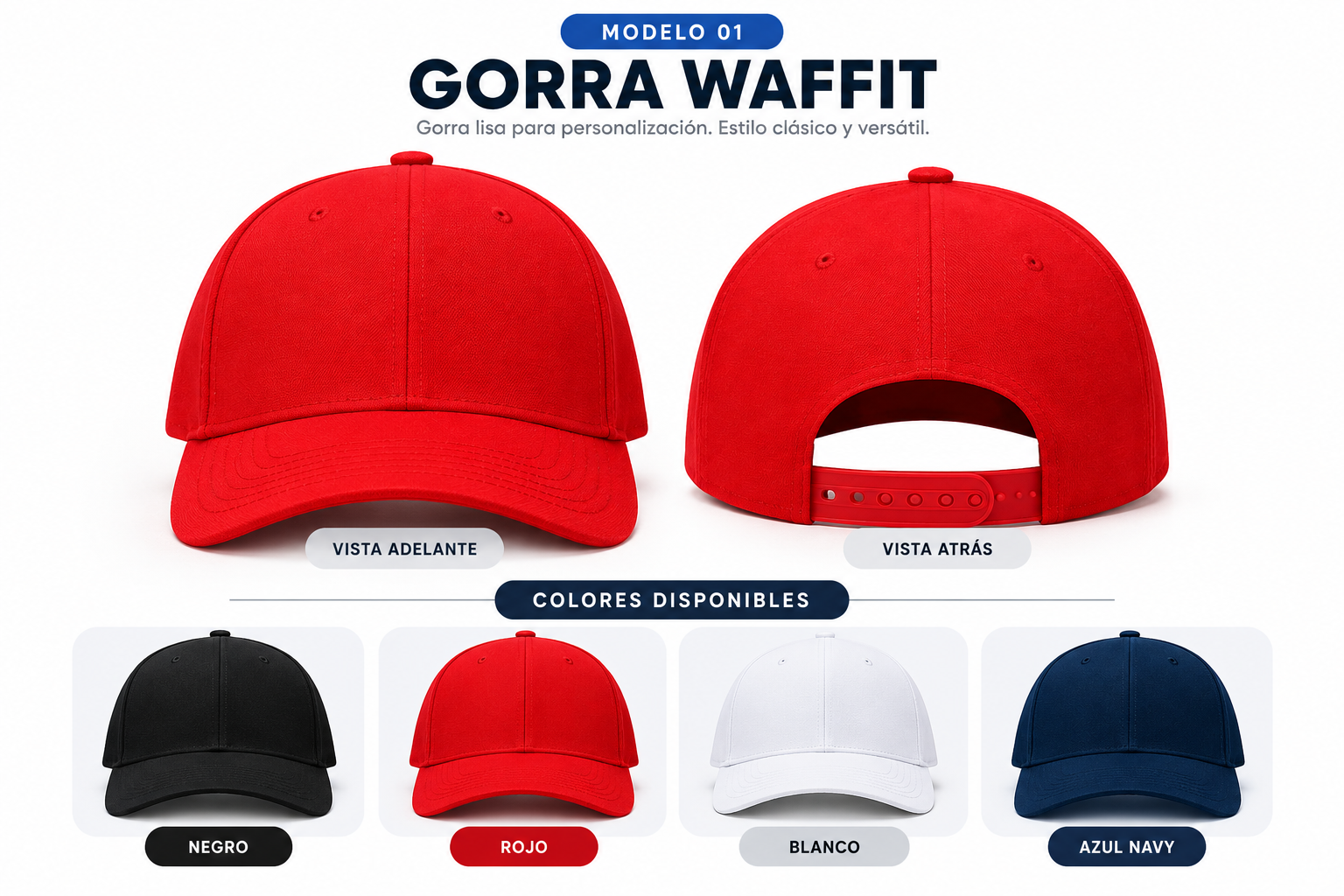 Catálogo de gorras Waffit