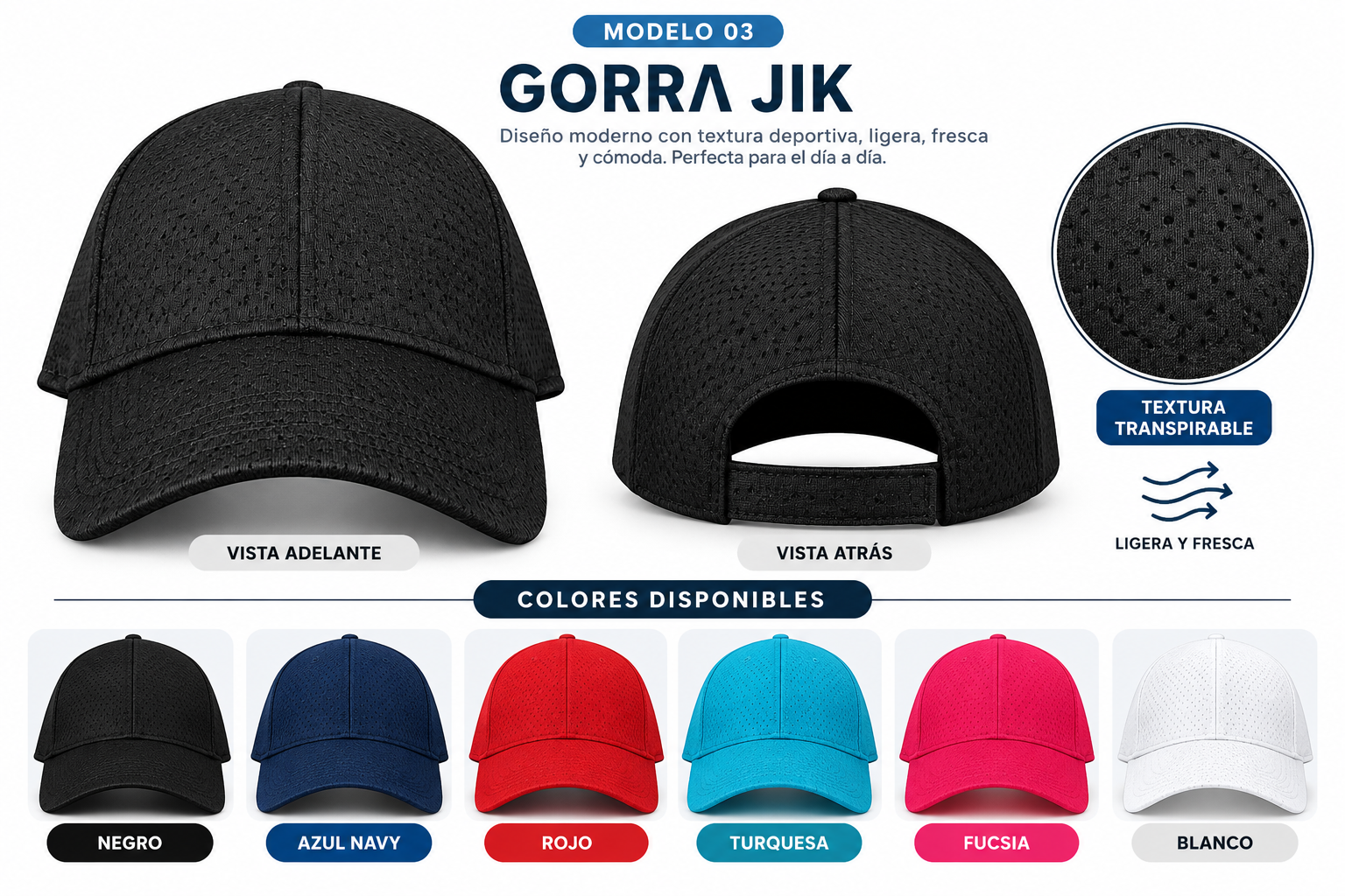 Catálogo de gorras Jik