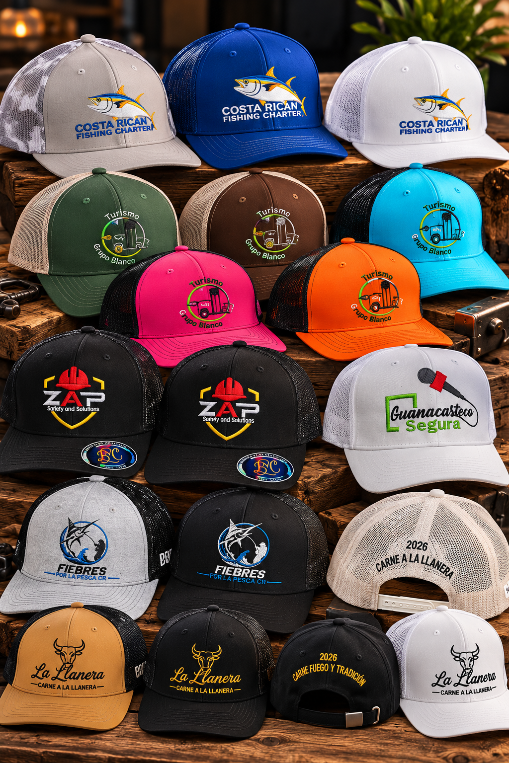 Galería de gorras personalizadas Magic Colors