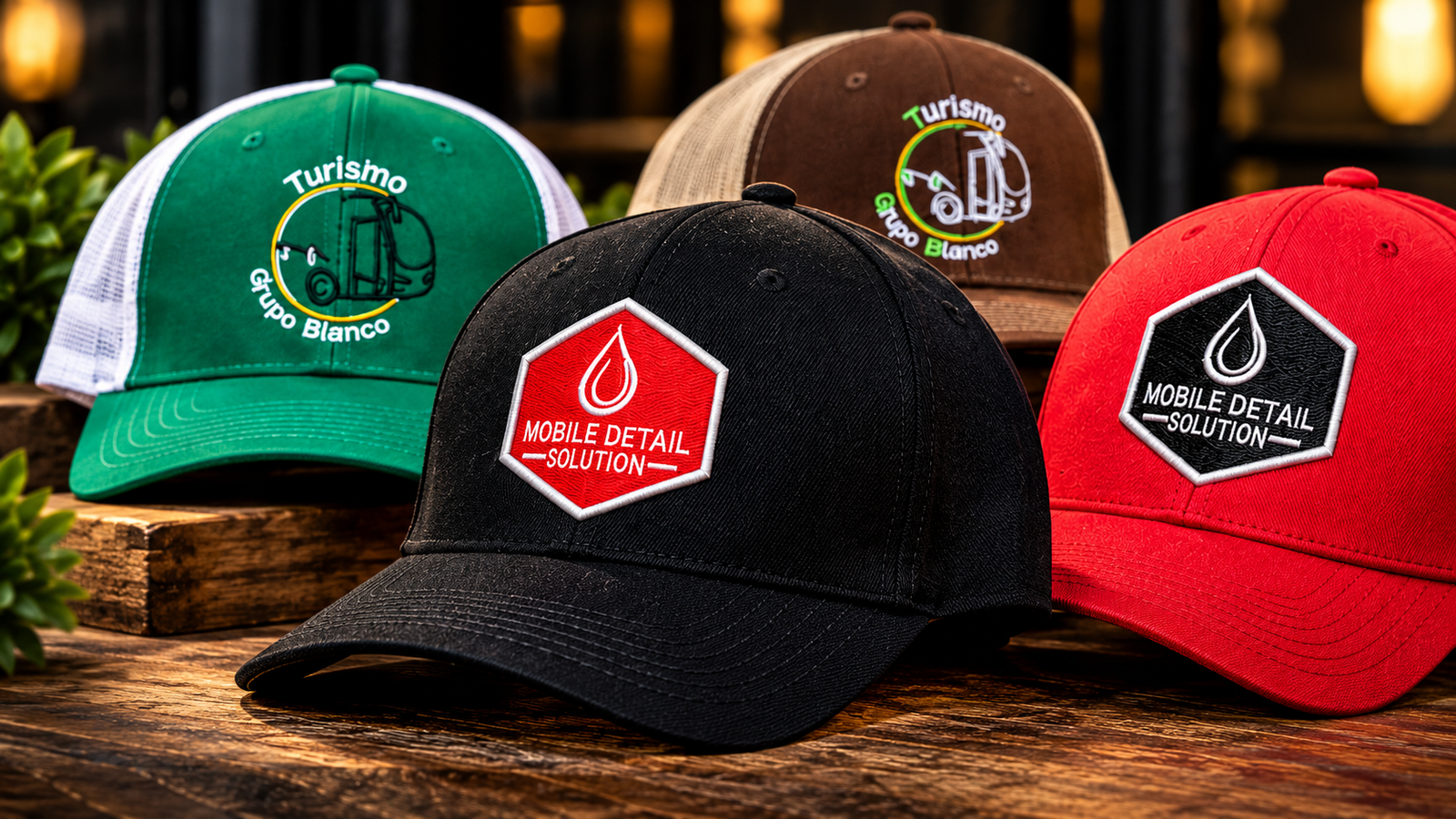 Gorras personalizadas bordadas