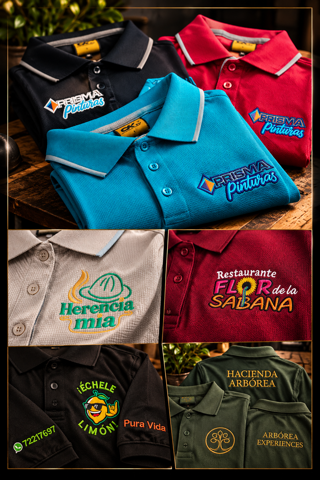Polos bordadas personalizadas por Magic Colors